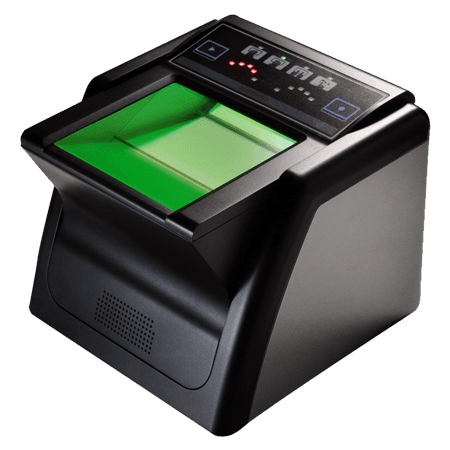 Xperix RealScan-G10 FAP60 10-print live fingerprint scanner with illuminated scanning platen